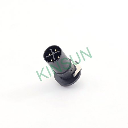 M12 S-codierter männlicher THR-Stecker 2+PE / 3+PE Pin AC-Strom